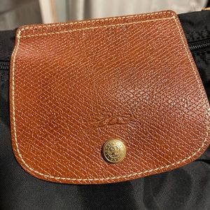 Like new, black Longchamp medium size bag!